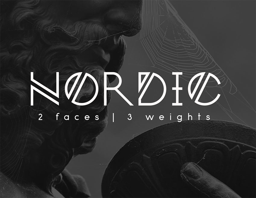Nordic - Free Monogram Font
